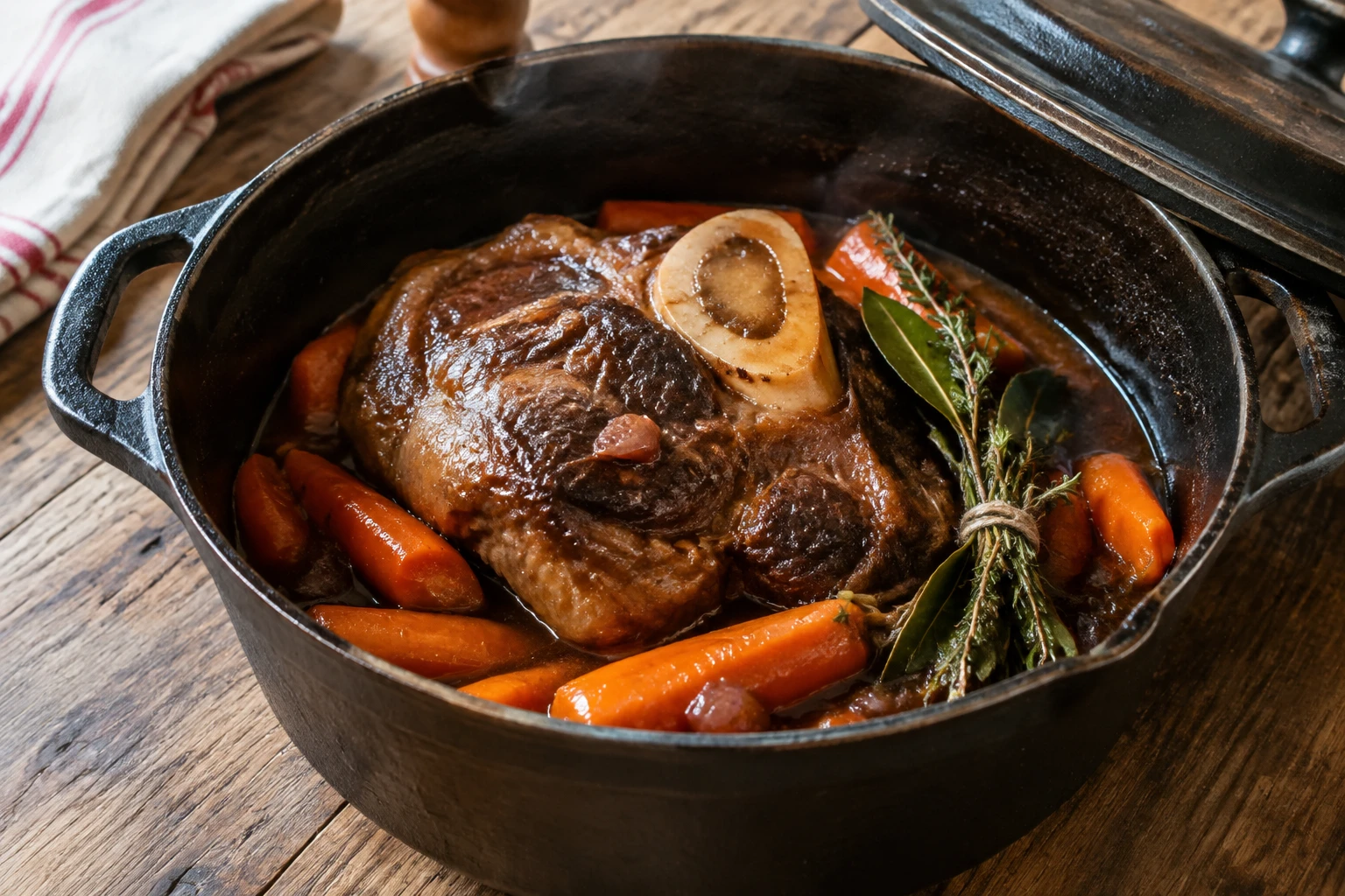 Jarret de bœuf : la recette en cocotte, pas à pas